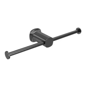 SYMMETRY Double Toilet Roll Holder Gunmetal by Highgrove Bathrooms, a Toilet Paper Holders for sale on Style Sourcebook