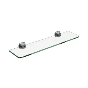 SYMMETRY Glass Shelf 500mm Polished Stainless Steel by Highgrove Bathrooms, a Shelves & Hooks for sale on Style Sourcebook