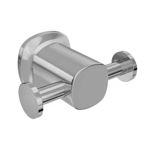 SYMMETRY Double Robe Hook Polished Stainless Steel by Highgrove Bathrooms, a Shelves & Hooks for sale on Style Sourcebook