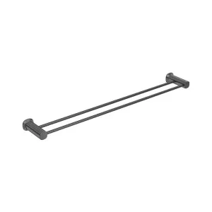 SYMMETRY Double Towel Rail 800mm Gunmetal by Highgrove Bathrooms, a Towel Rails for sale on Style Sourcebook