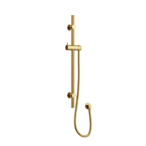 ELEMENTS Single Shower Rail with External Water Inlet Brushed Brass by Highgrove Bathrooms, a Showers for sale on Style Sourcebook