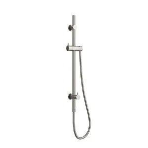 ELEMENTS Universal Water Inlet Shower Rail with Diverter Brushed Nickel by Highgrove Bathrooms, a Showers for sale on Style Sourcebook