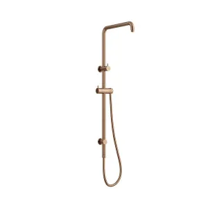 ELEMENTS Square Shower Rail with Universal Water Inlet Titanium Bronze by Highgrove Bathrooms, a Showers for sale on Style Sourcebook