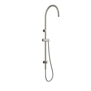 ELEMENTS Gooseneck Shower Rail with Universal Water Inlet Brushed Nickel by Highgrove Bathrooms, a Showers for sale on Style Sourcebook