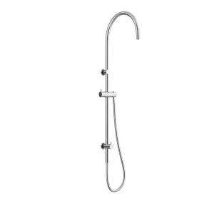 ELEMENTS Gooseneck Shower Rail with Universal Water Inlet Polished Stainless Steel by Highgrove Bathrooms, a Showers for sale on Style Sourcebook