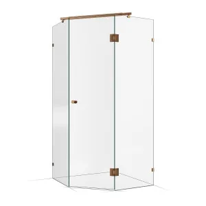 Shower Kit Frameless Shower Screen 1000X1000mm Titanium Bronze by Highgrove Bathrooms, a Showers for sale on Style Sourcebook