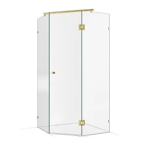 Shower Kit Frameless Shower Screen 1000X1000mm Champagne Gold by Highgrove Bathrooms, a Showers for sale on Style Sourcebook