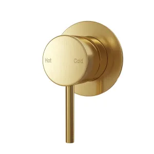 SPIN In Wall Mixer Set Brushed Brass by Highgrove Bathrooms, a Bathroom Taps & Mixers for sale on Style Sourcebook