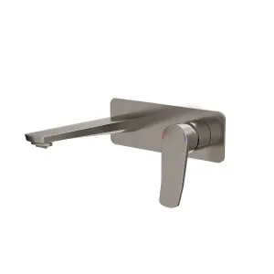 FLOW In Wall Mixer & Spout Kit Brushed Nickel 180mm by Highgrove Bathrooms, a Bathroom Taps & Mixers for sale on Style Sourcebook