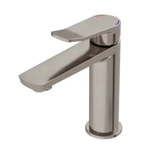 FLOW Basin Mixer Brushed Nickel by Highgrove Bathrooms, a Bathroom Taps & Mixers for sale on Style Sourcebook