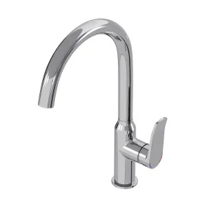 FLOW Gooseneck Sink Mixer Chrome by Highgrove Bathrooms, a Bathroom Taps & Mixers for sale on Style Sourcebook