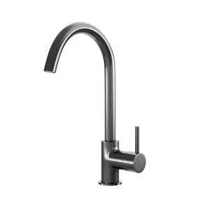 SPIN Gooseneck Sink Mixer Gunmetal by Highgrove Bathrooms, a Bathroom Taps & Mixers for sale on Style Sourcebook