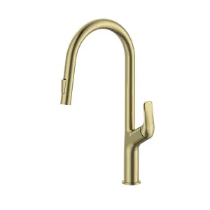 Tela Pull out Sink Mixer Brushed Gold by Haus25, a Kitchen Taps & Mixers for sale on Style Sourcebook