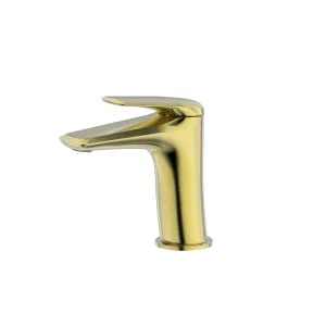 Tela Basin Mixer Brushed Gold by Haus25, a Bathroom Taps & Mixers for sale on Style Sourcebook