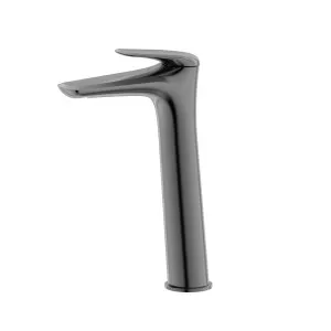 Tela Vessel Basin Mixer Brushed Gun Metal by Haus25, a Bathroom Taps & Mixers for sale on Style Sourcebook
