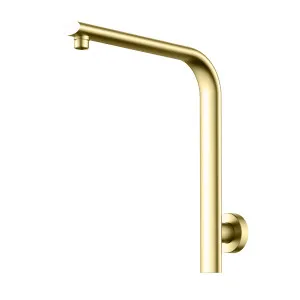 Tela Wall Shower Arm 340 Brushed Gold by Haus25, a Laundry Taps for sale on Style Sourcebook