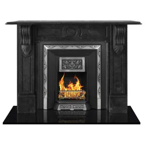 Melbourne Limestone Mantel, Belgium Black Limestone by Schots, a Fireplaces & Accessories for sale on Style Sourcebook