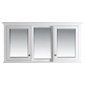 Shaker 150cm Timber Mirror Cabinet, White by Schots, a Shaving Cabinets for sale on Style Sourcebook