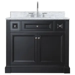 OC Classique 1000mm Marble Top Single Black Freestanding Vanity by Schots, a Vanities for sale on Style Sourcebook