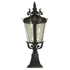 Albany Medium Outdoor Pillar Mount, Antique Bronze by Lighting Inspirations, a Lamps for sale on Style Sourcebook