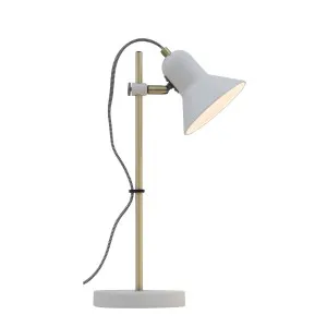 Corelli Table Lamp, Antique Brass, White by Telbix, a Lamps for sale on Style Sourcebook