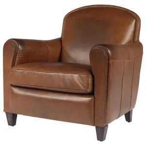 Arton Leather Armchair, Vintage Whiskey by Schots, a Chairs for sale on Style Sourcebook