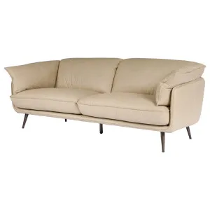 Tramore 3 Seater Leather Sofa, Cappuccino White by Schots, a Sofas for sale on Style Sourcebook