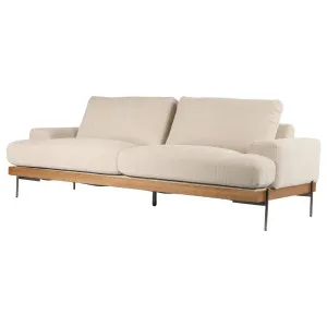 Belman 3 Seater Fabric Sofa, Light Grey by Schots, a Sofas for sale on Style Sourcebook