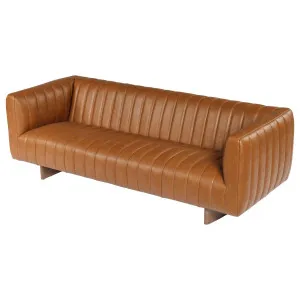 Risson 3 Seater Leather Sofa, Roche Tan by Schots, a Sofas for sale on Style Sourcebook