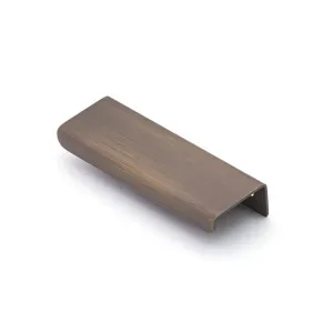 Ledge 100mm Solid Brass Lip Pull, Bronze by Castella, a Cabinet Hardware for sale on Style Sourcebook