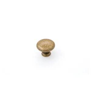 Shaker 30mm Plain Knob, Antique Brass by Castella, a Cabinet Hardware for sale on Style Sourcebook