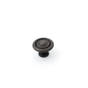 Shaker 35mm Fluted Knob, Antique Black by Castella, a Cabinet Hardware for sale on Style Sourcebook