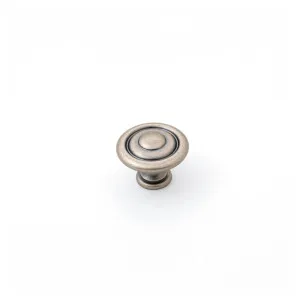 Shaker 35mm Fluted Knob, Pewter by Castella, a Cabinet Hardware for sale on Style Sourcebook