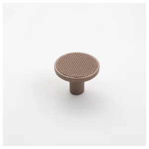 Monaco 30mm Round Knob, Matt Rose Gold by Castella, a Cabinet Hardware for sale on Style Sourcebook