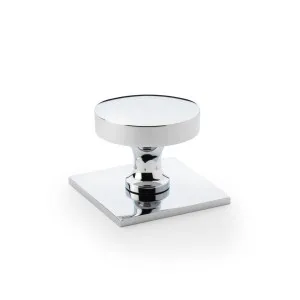 Hastings 38mm Knob on Backplate, Polished Chrome by Castella, a Cabinet Hardware for sale on Style Sourcebook
