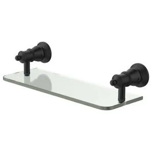 Lillian Glass Shelf, Matte Black by Fienza, a Towel Rails for sale on Style Sourcebook