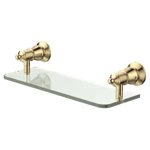 Lillian Glass Shelf Urban Brass by Fienza, a Towel Rails for sale on Style Sourcebook