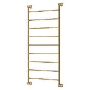 Lillian 600x1200mm Heated Towel Rail, Urban Brass by Fienza, a Towel Rails for sale on Style Sourcebook