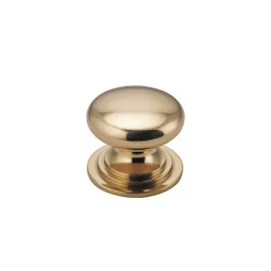 Sarlat Cupboard Knob Polished Brass P32Xd38Mm by Iver, a Cabinet Hardware for sale on Style Sourcebook