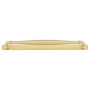Sarlat Cabinet Pull w Backplate CTC320mm Brushed Gold PVD by Iver, a Cabinet Hardware for sale on Style Sourcebook