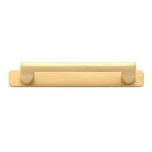 Baltimore Cabinet Pull with Backplate CTC128mm Brushed Brass by Iver, a Cabinet Hardware for sale on Style Sourcebook