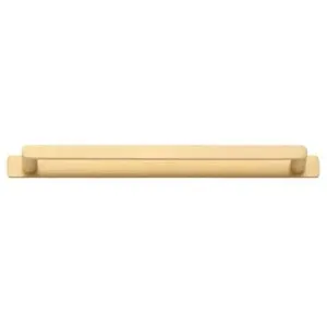 Osaka Cabinet Pull with Backplate CTC256mm Brushed Brass by Iver, a Cabinet Hardware for sale on Style Sourcebook