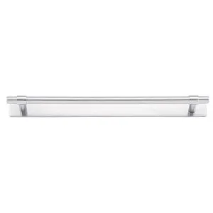 Helsinki Cabinet Pull with Backplate CTC256mm Brushed Chrome by Iver, a Cabinet Hardware for sale on Style Sourcebook