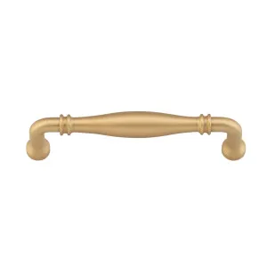 Sarlat Cabinet Pull Length 144mm CTC 128mm, Brushed Brass by Iver, a Cabinet Hardware for sale on Style Sourcebook