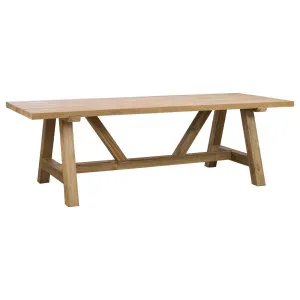 Navan 250cm Reclaimed Teak Dining Table Natural by Schots, a Tables for sale on Style Sourcebook