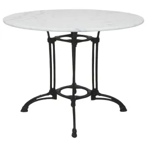 Livorno Marble Table  White (W/ Cast Iron Base) by Schots, a Tables for sale on Style Sourcebook