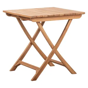 Binta Teak 70cm Folding Table Natural Sanded by Schots, a Tables for sale on Style Sourcebook