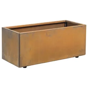 Denver 75x32x32cm Corten Steel Rectangular Planter, Rust by Schots, a Baskets, Pots & Window Boxes for sale on Style Sourcebook