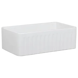Wexford Premium 76x45.9x25.4cm Single Fireclay Sink, White by Schots, a Basins for sale on Style Sourcebook