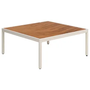 Audrey 80cm Teak Coffee Table, Coastal White by Schots, a Tables for sale on Style Sourcebook